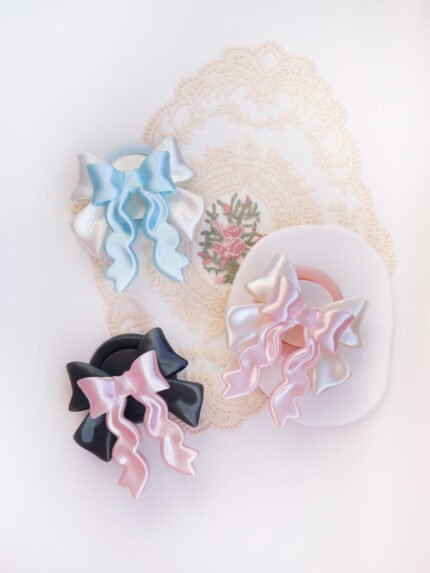 Sweet Bow Phone Stand Y2K Style Two Color Design