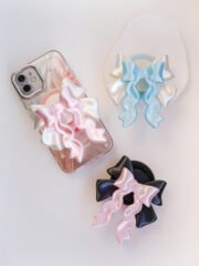 Sweet Bow Phone Stand Y2K Style Two Color Design - Image 4