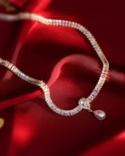 Baroque Teardrop Pearl Necklace: The Muse