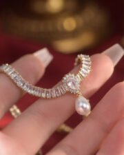 Baroque Teardrop Pearl Necklace: The Muse - Image 2