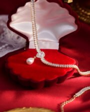 Baroque Teardrop Pearl Necklace: The Muse - Image 5