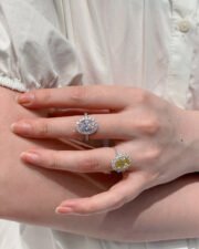 Eternal Sparkle Zircon Wedding Ring - European Luxury - Image 2