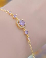 Royal Purple Princess Cut Full Zircon Set - Image 6