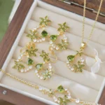 Heritage Olive Green Gemstone Set: The Empress's Wreath