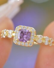 Royal Purple Princess Cut Full Zircon Set - Image 7