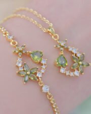 Heritage Olive Green Gemstone Set: The Empress's Wreath - Image 2