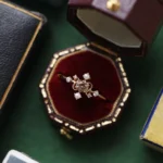 The Astrolabe 18K Gold Plated Natural Pearl Ring - Celestial Aesthetic