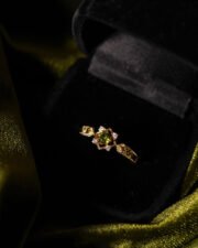 Green Gemstone Open Ring - Vibrant Aesthetic - Image 6