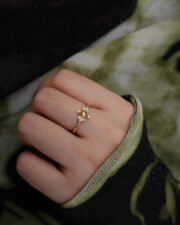 Green Gemstone Open Ring - Vibrant Aesthetic - Image 9